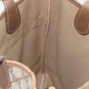 GUCCI GG Supreme Web Sherry Line Bag PVC Beige Red 002 904 0131 Auth 179371A-19