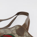 GUCCI GG Supreme Web Sherry Line Bag PVC Beige Red 002 904 0131 Auth 179371A-8