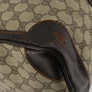 GUCCI GG Supreme Web Sherry Line Hand Bag PVC Beige Gold Auth 179372-8