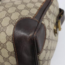 GUCCI GG Supreme Web Sherry Line Handtasche PVC Beige Gold Auth 179372-8