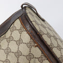 GUCCI GG Supreme Web Sherry Line Handtasche PVC Beige Gold Auth 179372-10