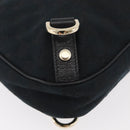 GUCCI Abbey GG Canvas Shoulder Bag Black Gold 130738 Auth 179375A-12