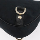 GUCCI Abbey GG Canvas Shoulder Bag Black Gold 130738 Auth 179375A-13
