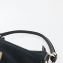 GUCCI Abbey GG Canvas Shoulder Bag Black Gold 130738 Auth 179375A-8