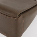 GUCCI Shoulder Bag Leather Brown Gold 000 110 0886 Auth 179377-11