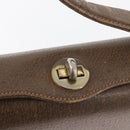GUCCI Shoulder Bag Leather Brown Gold 000 110 0886 Auth 179377-14