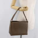 GUCCI Shoulder Bag Leather Brown Gold 000 110 0886 Auth 179377-22