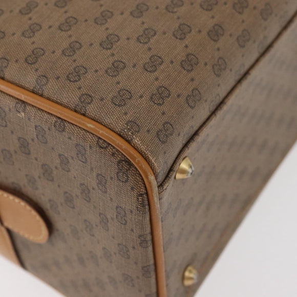 GUCCI Micro GG Supreme Hand Bag PVC Beige Gold 002 115 0165 Auth 179378