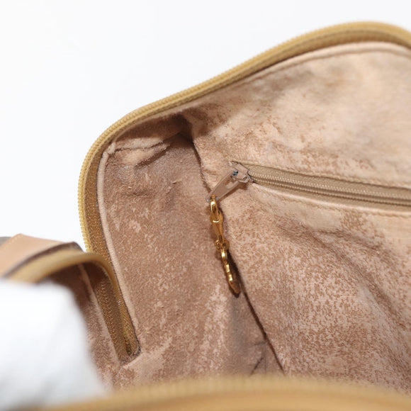 GUCCI Micro GG Supreme Hand Bag PVC Beige Gold 002 115 0165 Auth 179378
