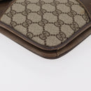 GUCCI GG Supreme Shoulder Bag PVC Beige Gold Auth 179384-12