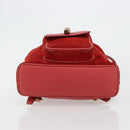 GUCCI Bamboo Backpack Suede Red Gold 003 1956 0030 Auth 179385-11