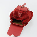 GUCCI Bamboo Backpack Suede Red Gold 003 1956 0030 Auth 179385-18
