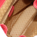 GUCCI Bamboo Backpack Suede Red Gold 003 1956 0030 Auth 179385-22