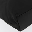 Christian Dior Maris Pearl Hand Bag Nylon Black Silver Auth 179390-15