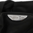 Christian Dior Maris Pearl Hand Bag Nylon Black Silver Auth 179390-10