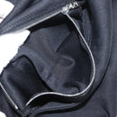 FENDI Mamma Baguette Shoulder Bag Nylon Black Silver Auth 179391-23