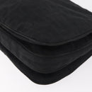 FENDI Zucca Canvas Tote Bag Black Silver Auth 179392-14