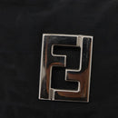 FENDI Zucca Canvas Tote Bag Black Silver Auth 179392-17