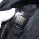 FENDI Zucca Canvas Tote Bag Black Silver Auth 179392-18