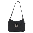FENDI Zucca Canvas Tote Bag Black Silver Auth 179392-13