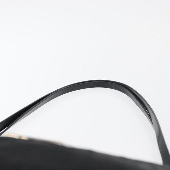 FENDI Zucca Canvas Tote Bag Black Silver Auth 179392