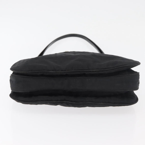 FENDI Zucca Canvas Tote Bag Black Silver Auth 179392