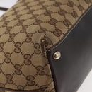 GUCCI GG Canvas Abbey Tote Bag Beige Gold 169946 Auth 179393-11
