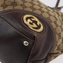 GUCCI GG Canvas Abbey Tote Bag Beige Gold 169946 Auth 179393-12