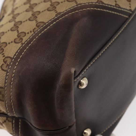 GUCCI GG Canvas Abbey Tote Bag Beige Gold 169946 Auth 179393