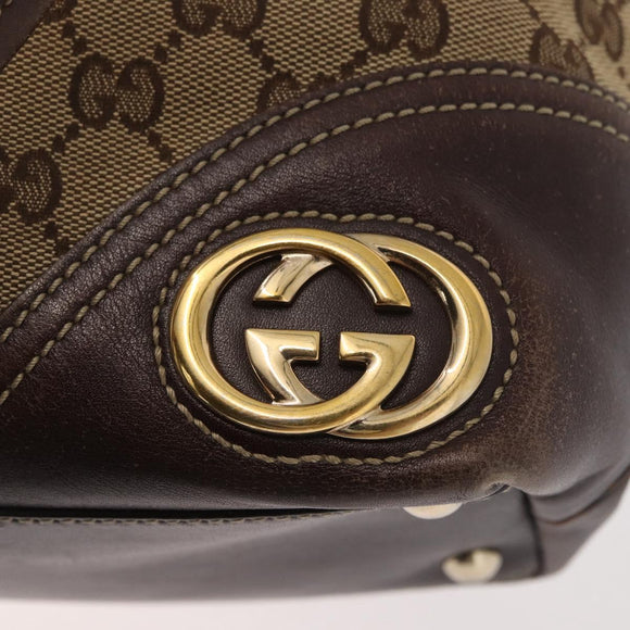 GUCCI GG Canvas Abbey Tote Bag Beige Gold 169946 Auth 179393