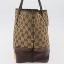 GUCCI GG Canvas Abbey Tote Bag Beige Gold 169946 Auth 179393-4