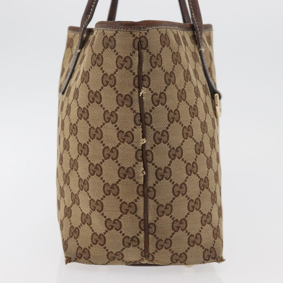 GUCCI GG Canvas Abbey Tote Bag Beige Gold 169946 Auth 179393