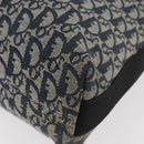 Christian Dior Trotter Canvas Shoulder Bag Navy Silver Auth 179394A-16