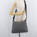 Christian Dior Trotter Canvas Shoulder Bag Navy Silver Auth 179394A-22
