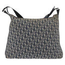 Christian Dior Trotter Canvas Shoulder Bag Navy Silver Auth 179394A-2