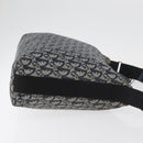 Christian Dior Trotter Canvas Shoulder Bag Navy Silver Auth 179394A-3