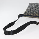 Christian Dior Trotter Canvas Shoulder Bag Navy Silver Auth 179394A-7