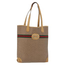 GUCCI Micro GG Supreme Web Sherry Line Bag PVC Beige 904 002 0131 Auth 179395-1