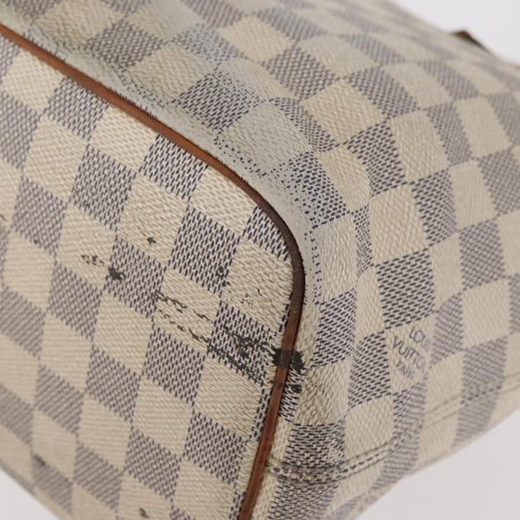 LOUIS VUITTON Damier Azur Saleya PM Tragetasche N51186 LV Auth 179397