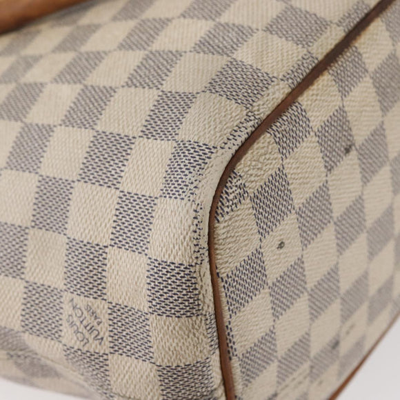 LOUIS VUITTON Damier Azur Saleya PM Tragetasche N51186 LV Auth 179397