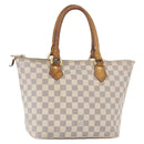 LOUIS VUITTON Damier Azur Saleya PM Tragetasche N51186 LV Auth 179397-1