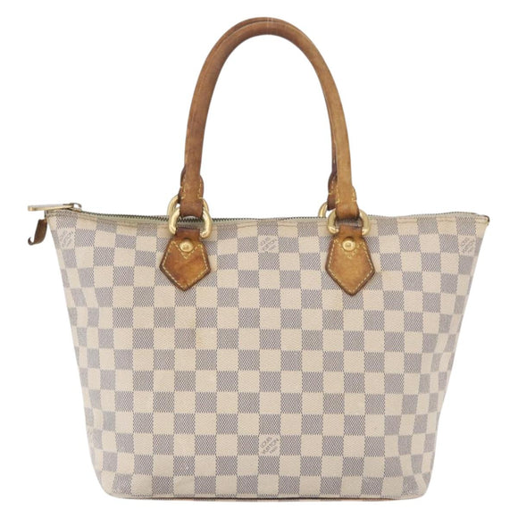 LOUIS VUITTON Damier Azur Saleya PM Tote Bag N51186 LV Auth 179397