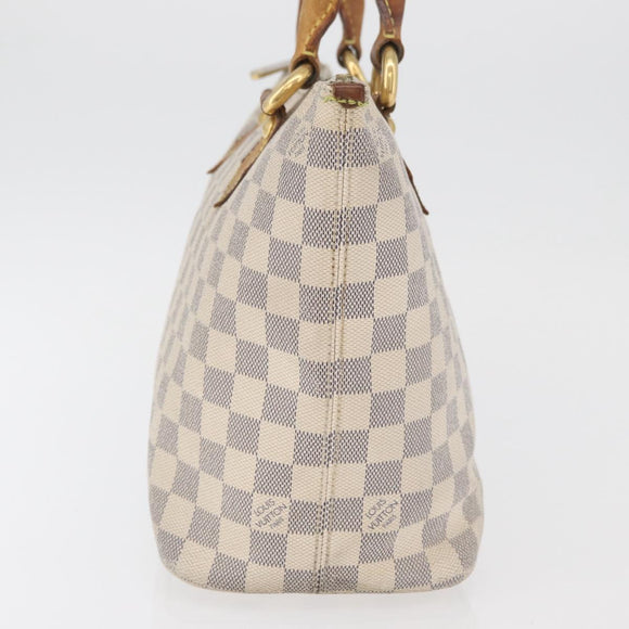 LOUIS VUITTON Damier Azur Saleya PM Tragetasche N51186 LV Auth 179397