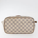 LOUIS VUITTON Damier Azur Saleya PM Tragetasche N51186 LV Auth 179397-5