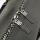 PRADA Hand Bag Leather Gray Silver Auth 179402A-14