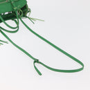 BALENCIAGA The Paper Tote Bag Leather 2way Green Silver 370926 Auth 179403A-10