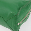 BALENCIAGA The Paper Tote Bag Leather 2way Green Silver 370926 Auth 179403A-18