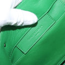 BALENCIAGA The Paper Tote Bag Leather 2way Green Silver 370926 Auth 179403A-22