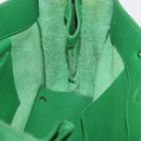 BALENCIAGA The Paper Tote Bag Leather 2way Green Silver 370926 Auth 179403A-23