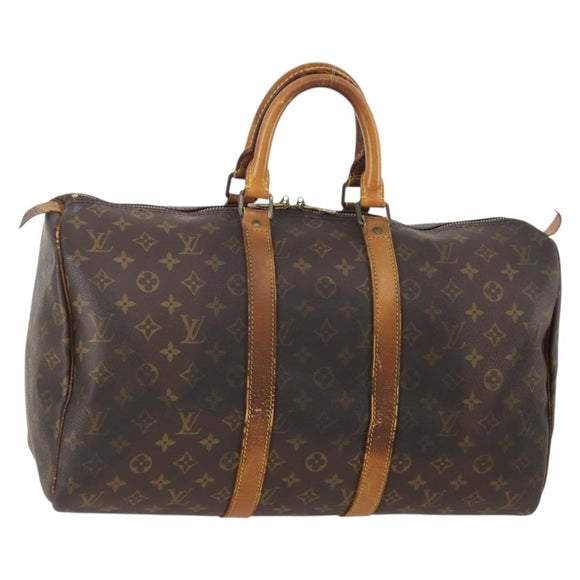 LOUIS VUITTON Monogram Keepall 45 Boston Tas M41428 LV Auth 179405